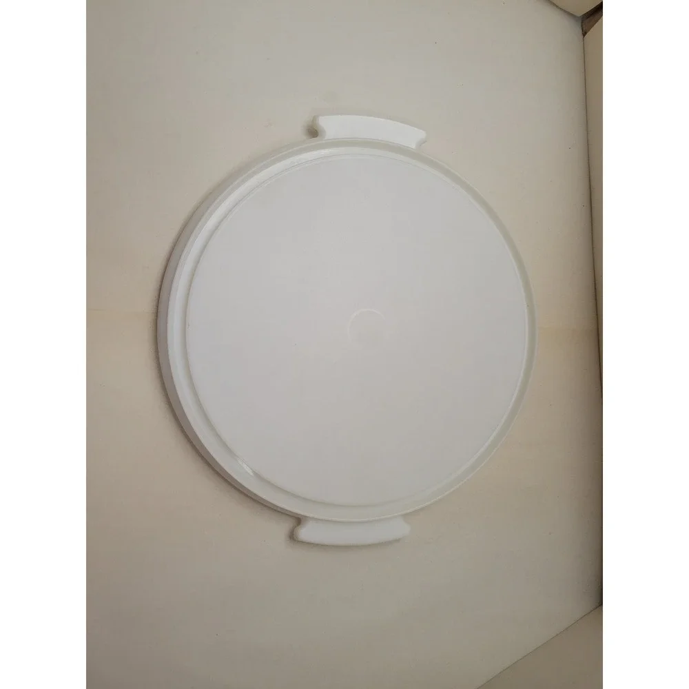 Vintage Tupperware Round Cake Carrier Base Only Sheer White 1250 Replacement